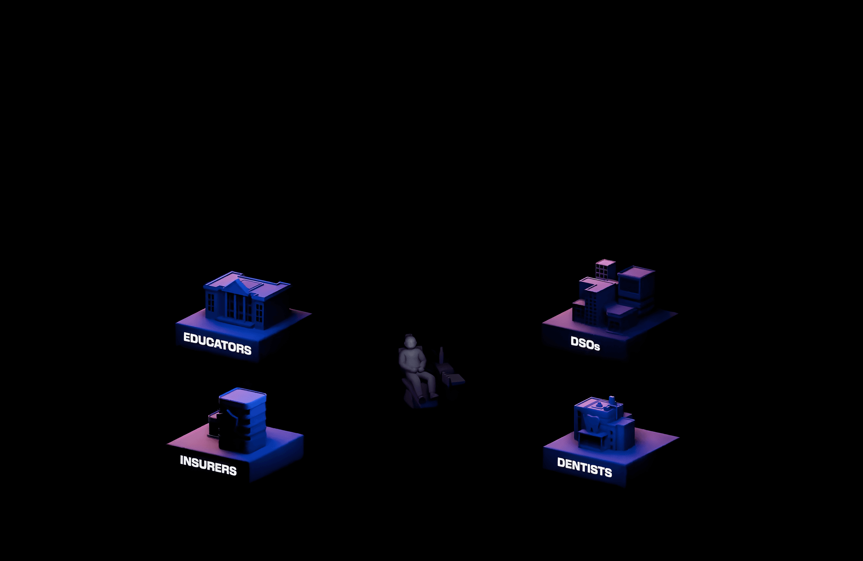 Overjet AI demonstrating connection between dentist, insurance, and patient
